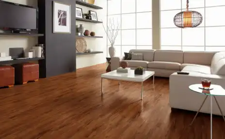 hardwood flooring in living room