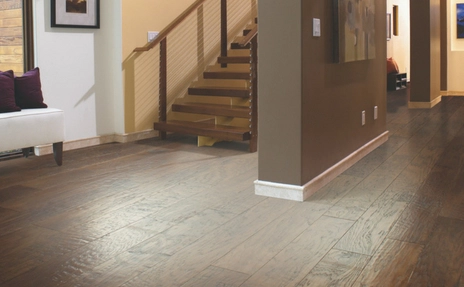 hardwood flooring in living room